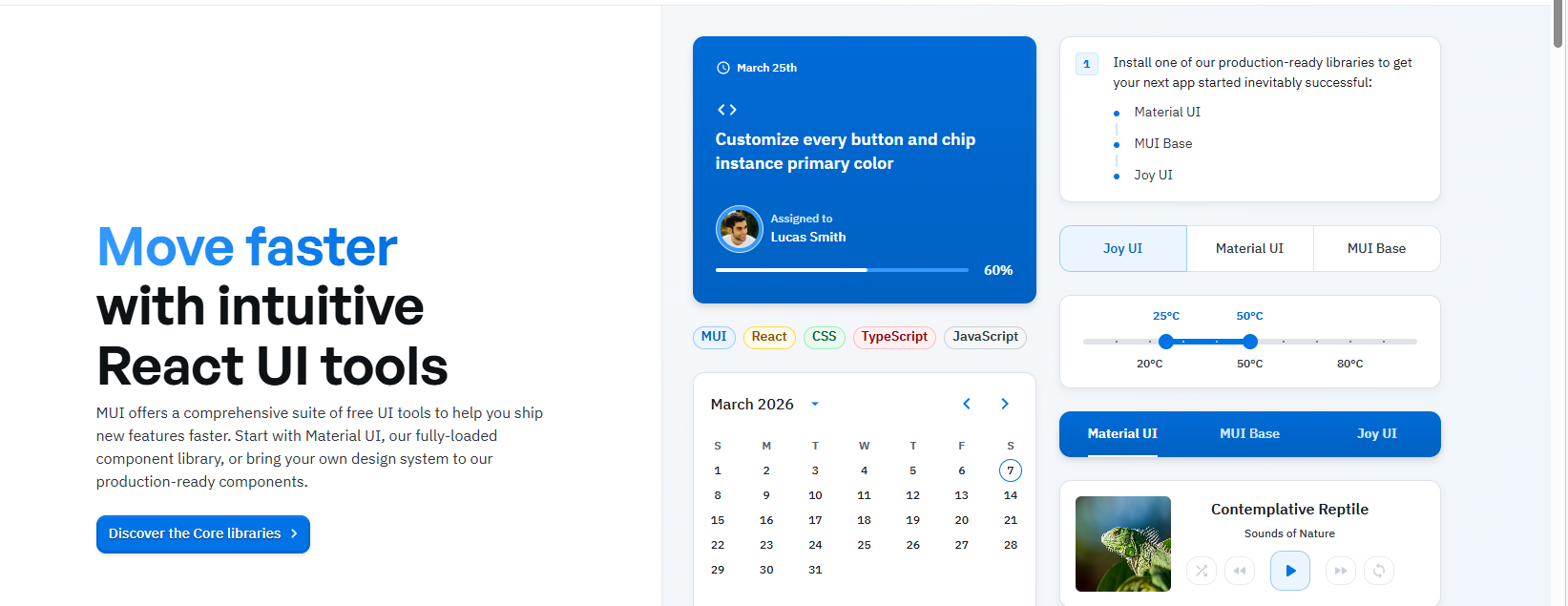 MUI React Premium MUI X License Package for Striking Digital